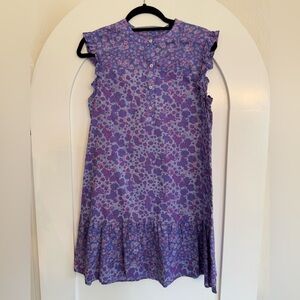 Vineyard Vines Purple Floral Kids Dress